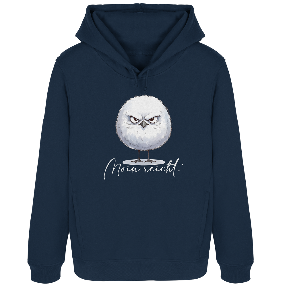 Moin reicht - Grimmige runde Möwe - Womens Organic Hoodie B&C
