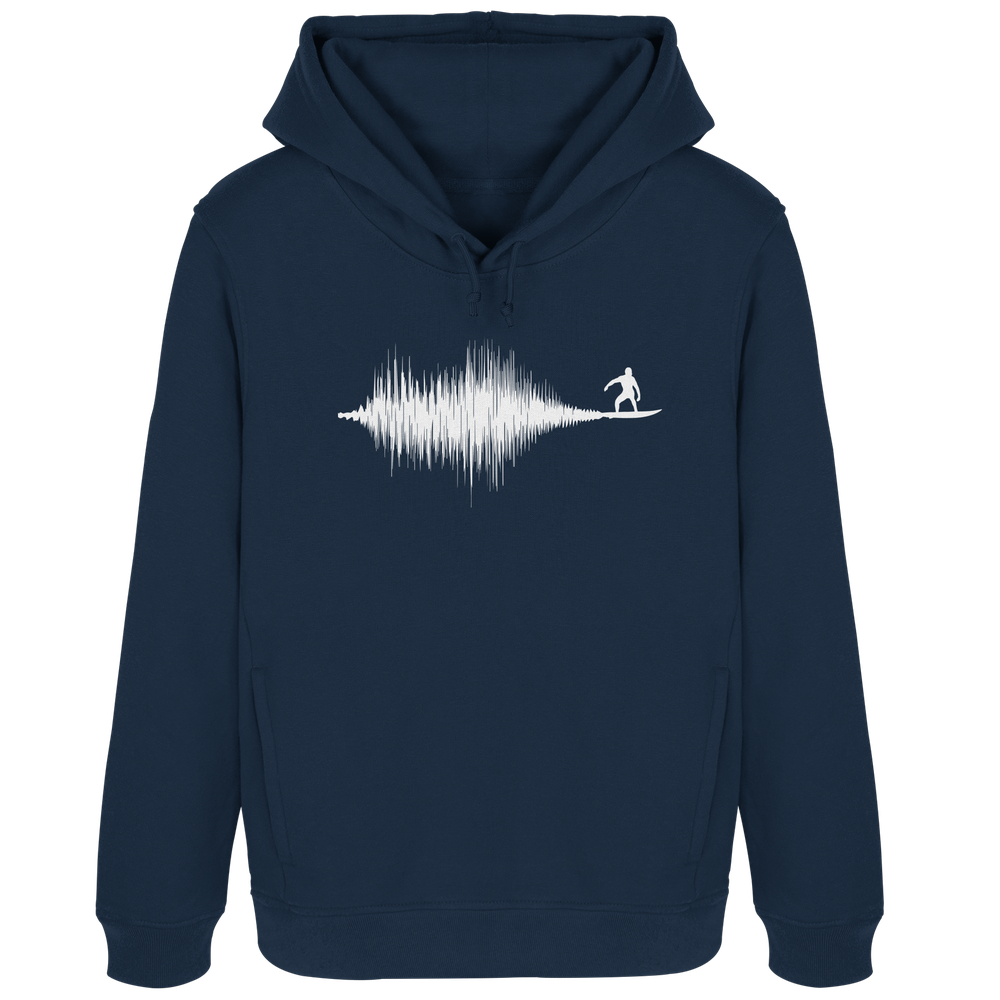 Soundwave Schallewelle Surfer Equilizer - Damen Bio Hoodie - Kiebitzdelle