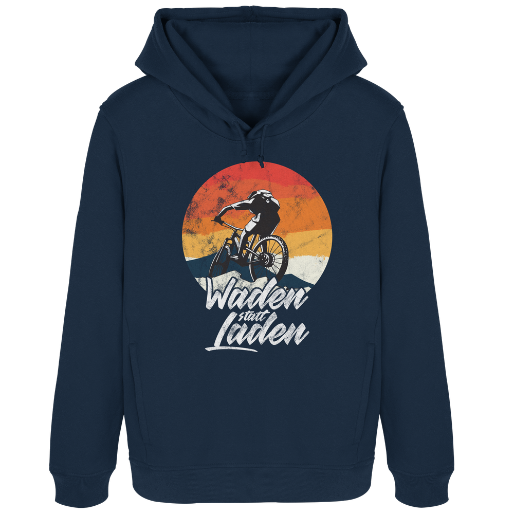 Waden statt Laden Fahrrad E-Bike Radtrikot - Damen Bio Hoodie - Kiebitzdelle