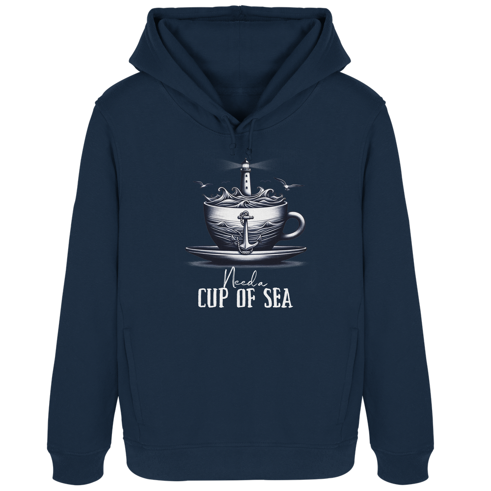 Need a cup of sea - Damen Bio Hoodie - Kiebitzdelle