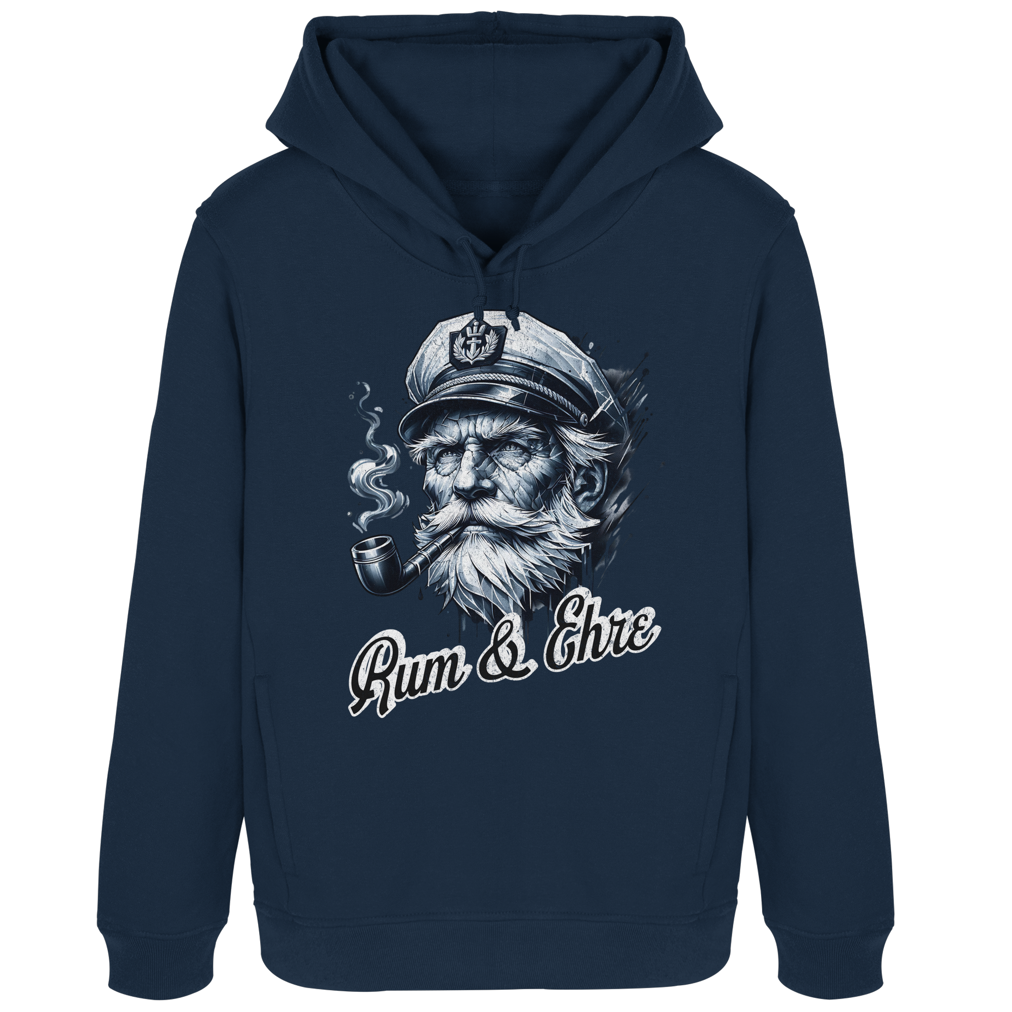 Rum und Ehre Kapitän - Damen Bio Hoodie - Kiebitzdelle