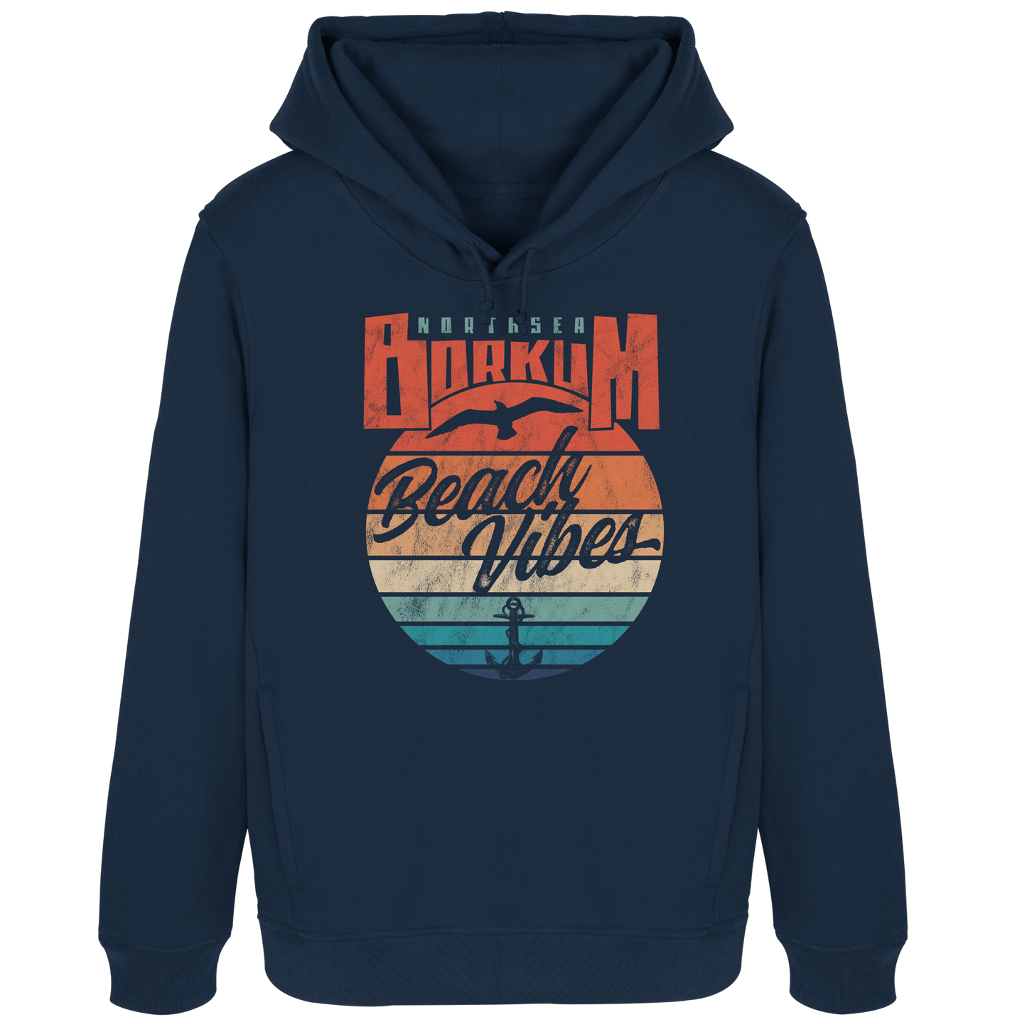 Borkum Beach Vibes - Damen Bio Hoodie