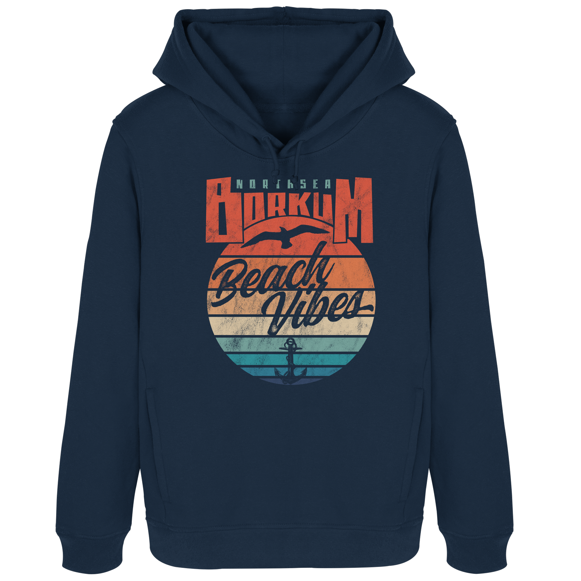 Borkum Beach Vibes - Damen Bio Hoodie - Kiebitzdelle