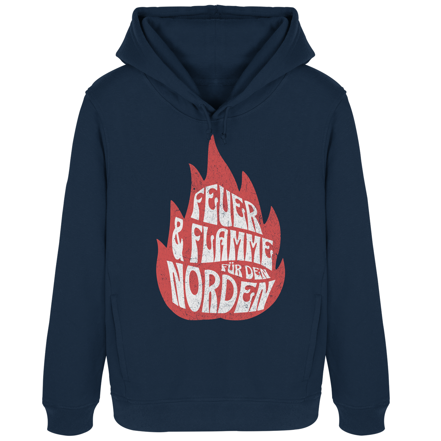 Feuer und Flamme für den Norden - Damen Bio Hoodie