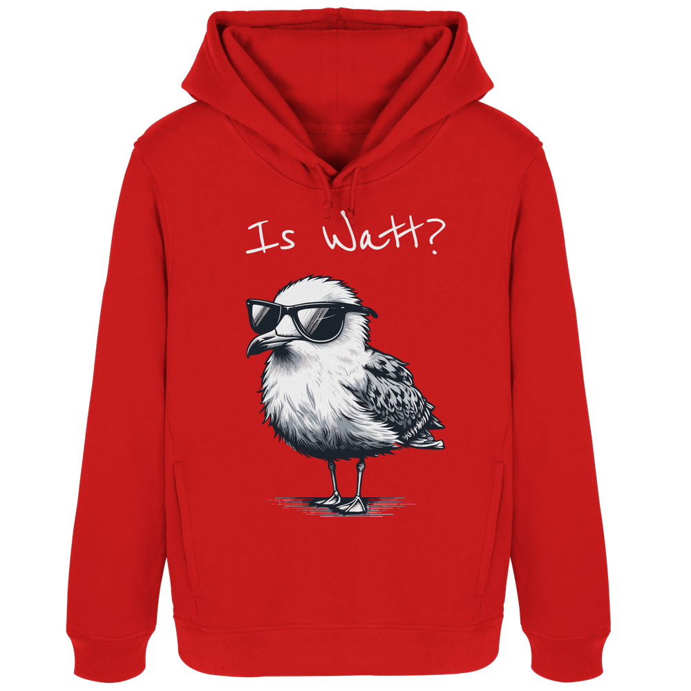 Is Watt Coole Möwe - Damen Bio Hoodie - Kiebitzdelle