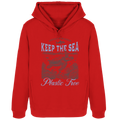 Keep the Sea Plastic Free Umweltschutz Spruch - Damen Bio Hoodie - Kiebitzdelle