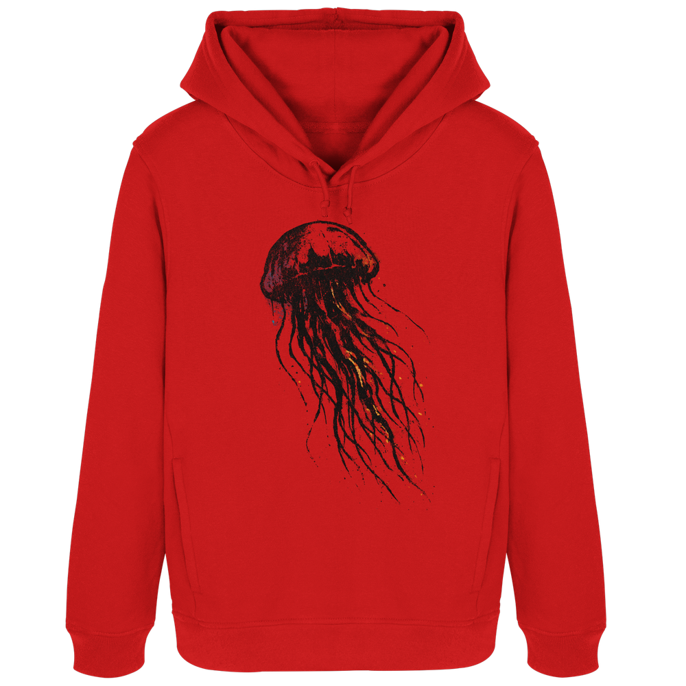 Street Art Qualle - Damen Bio Hoodie - Kiebitzdelle
