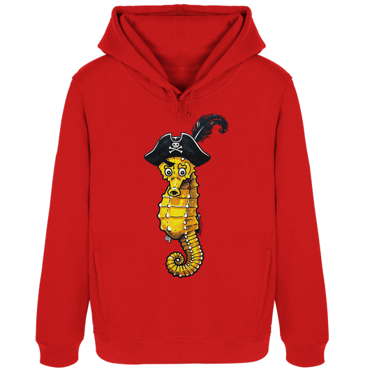 Seepferdchen Seeräuber Pirat - Damen Bio Hoodie