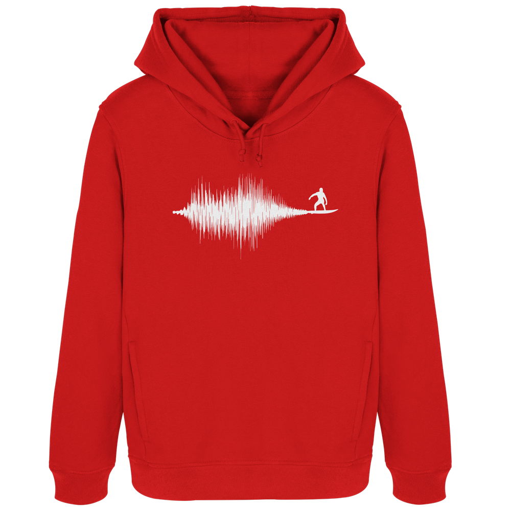 Soundwave Schallewelle Surfer Equilizer - Damen Bio Hoodie - Kiebitzdelle