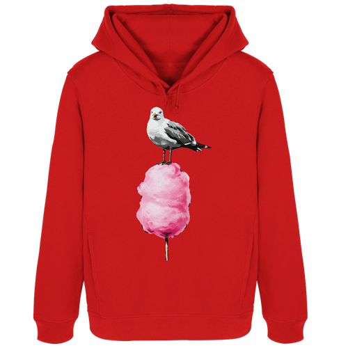 Möwe auf Zuckerwatte - Damen Bio Hoodie - Kiebitzdelle