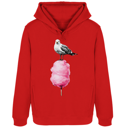 Möwe auf Zuckerwatte - Damen Bio Hoodie
