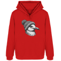 Coole Möwe mit Pudelmütze - Damen Bio Hoodie - Kiebitzdelle