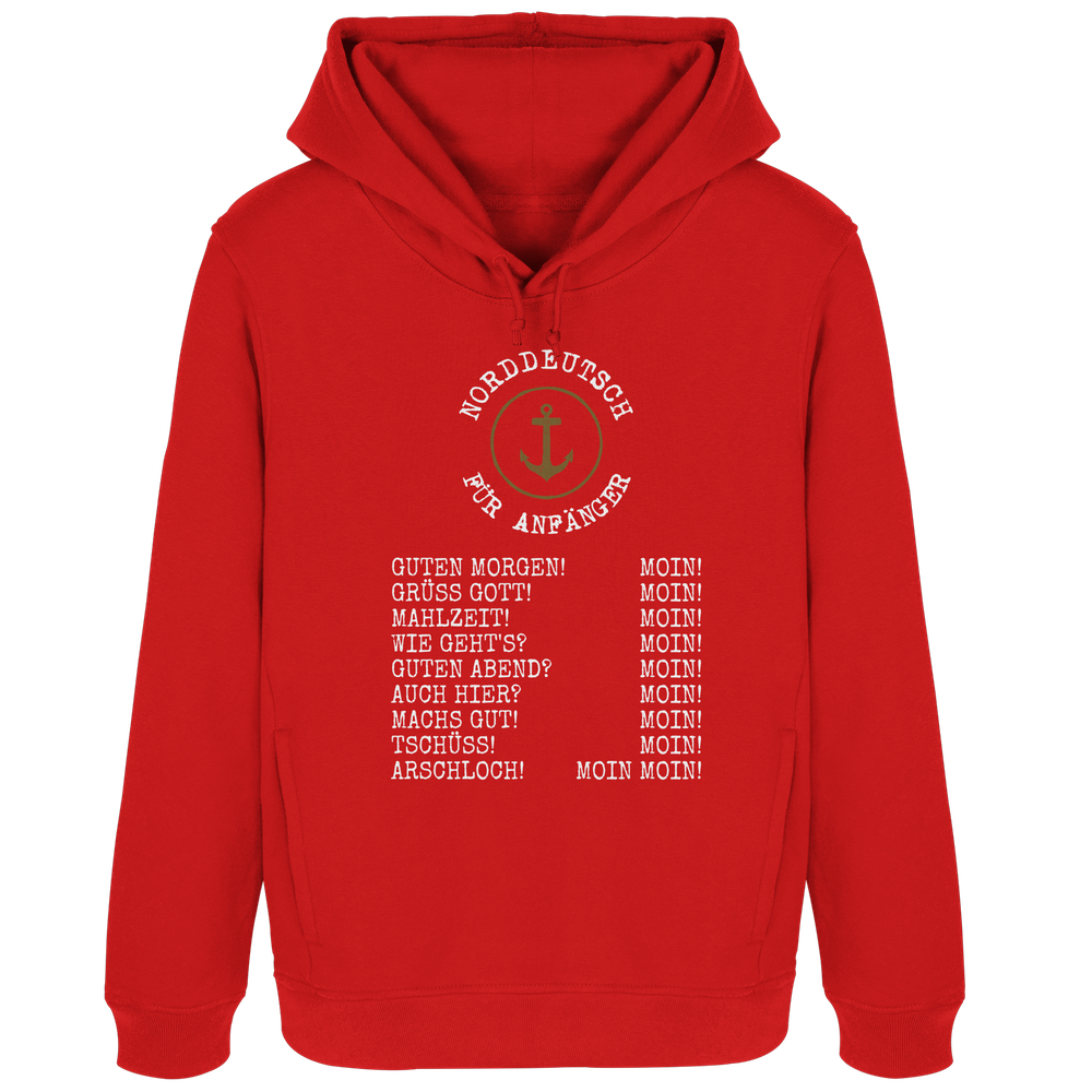 Norddeutsch für Anfänger - Damen Bio Hoodie - Kiebitzdelle