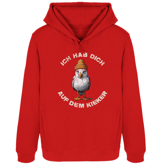 Ich hab Dich auf dem Kieker Möwe Spruch - Damen Bio Hoodie