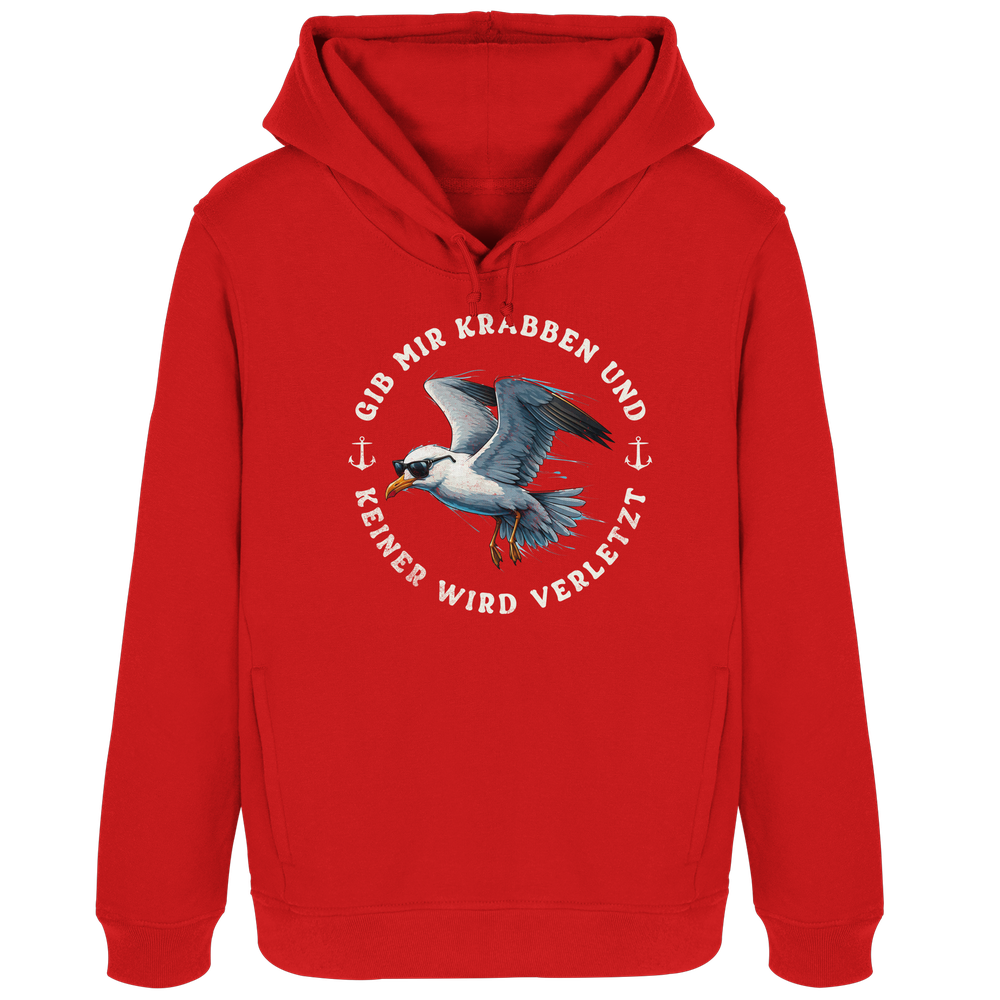 Gib mir Krabben und keiner wird verletzt - Damen Bio Hoodie - Kiebitzdelle
