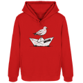 Papierschiff Möwe Moin - Damen Bio Hoodie - Kiebitzdelle