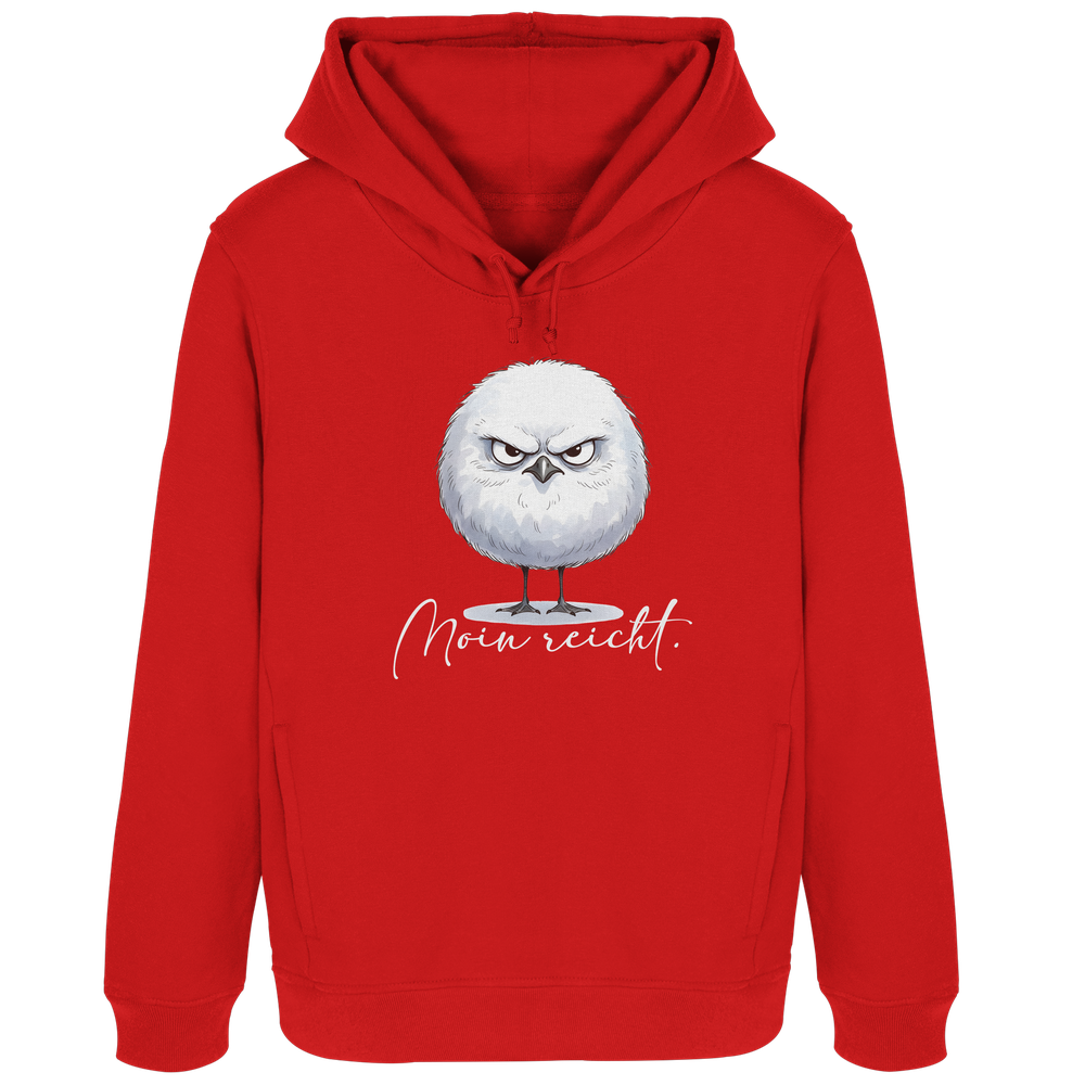 Moin reicht - Grimmige runde Möwe - Womens Organic Hoodie B&C