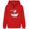 Kurs auf Fischbrötchen Papierschiff Möwe - Damen Bio Hoodie - Kiebitzdelle