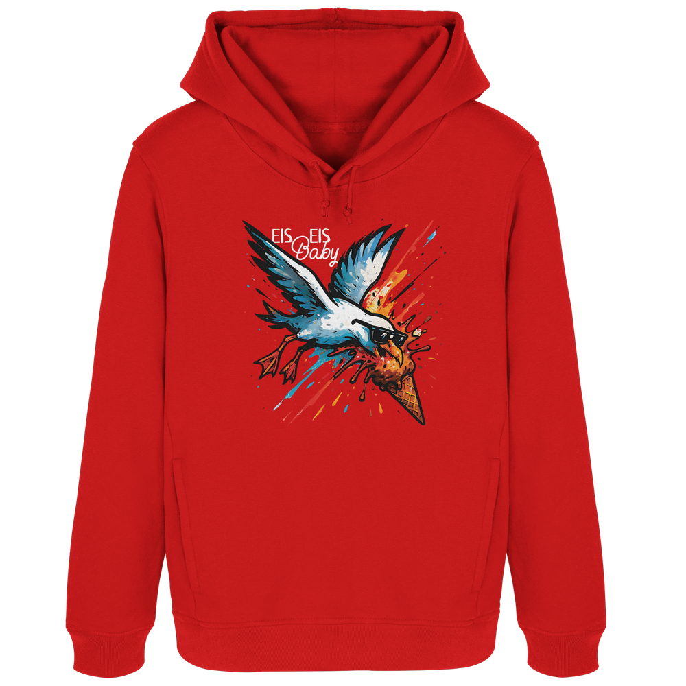 Eis Eis Baby Eisdieb Möwe - Damen Bio Hoodie - Kiebitzdelle