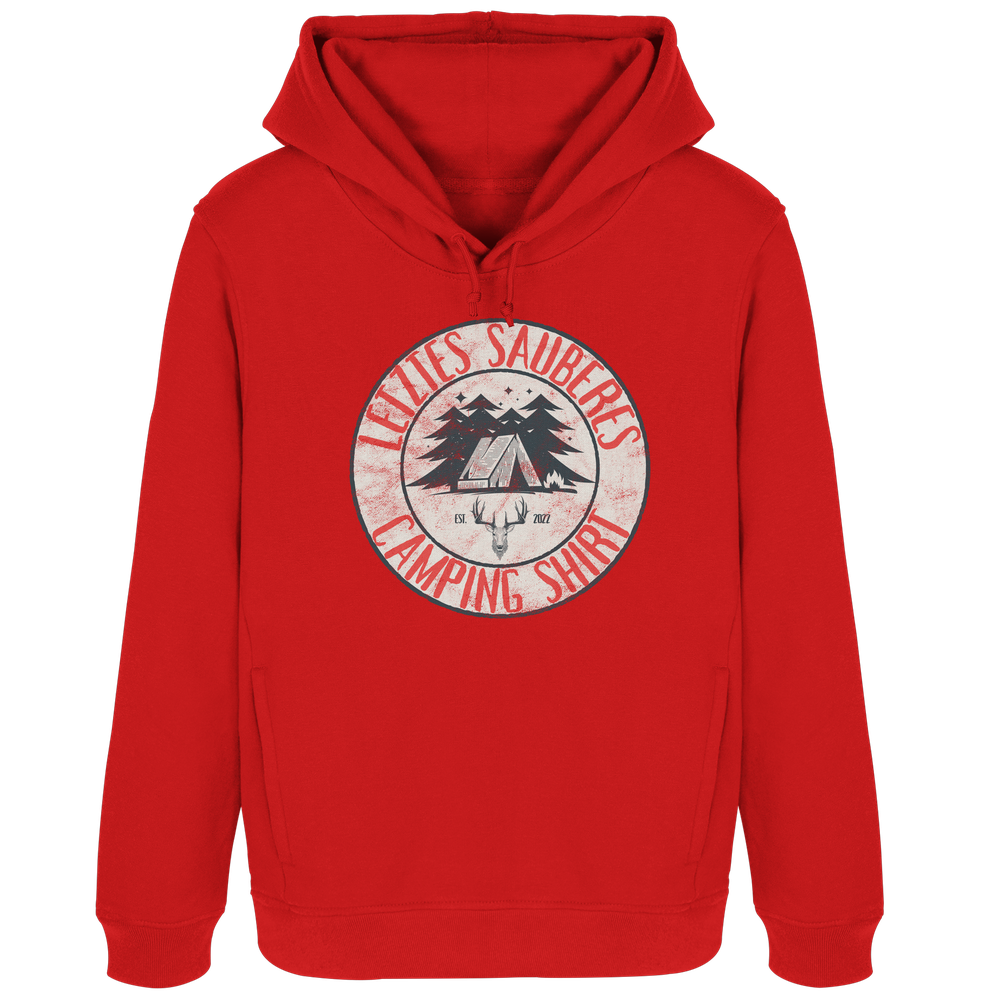 Letztes sauberes Camping Shirt - Damen Bio Hoodie - Kiebitzdelle