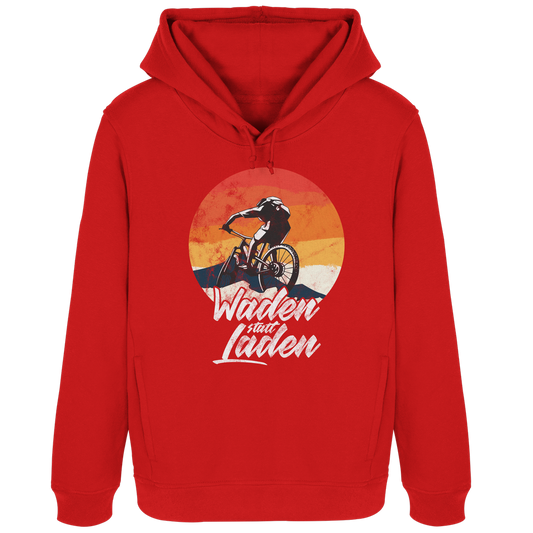 Waden statt Laden Fahrrad E-Bike Radtrikot - Damen Bio Hoodie
