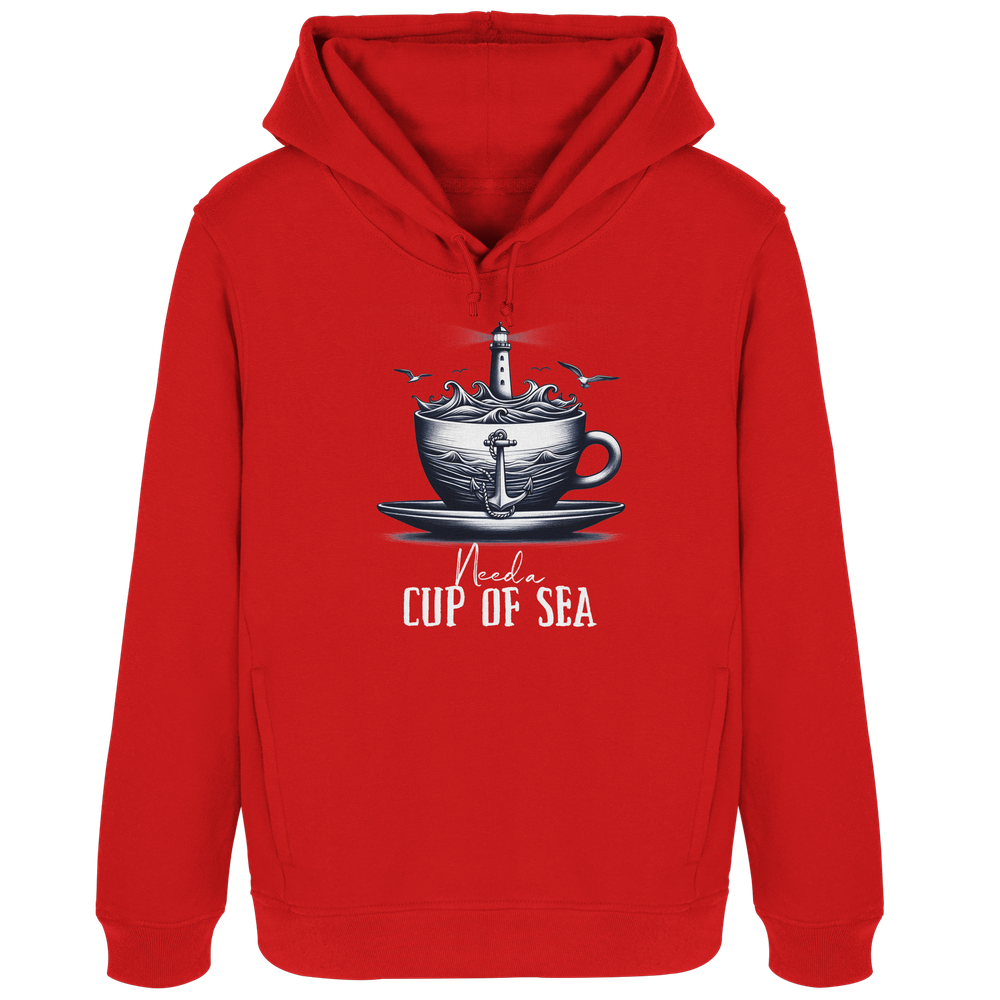 Need a cup of sea - Damen Bio Hoodie - Kiebitzdelle