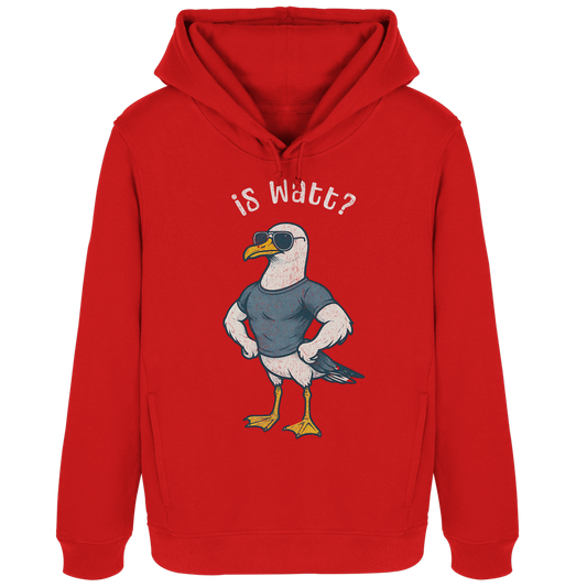 Is Watt Starke Möwe mit lustigem Spruch - Damen Bio Hoodie