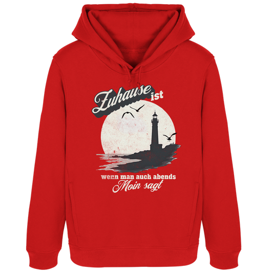 Moin Spruch Zuhause - Damen Bio Hoodie