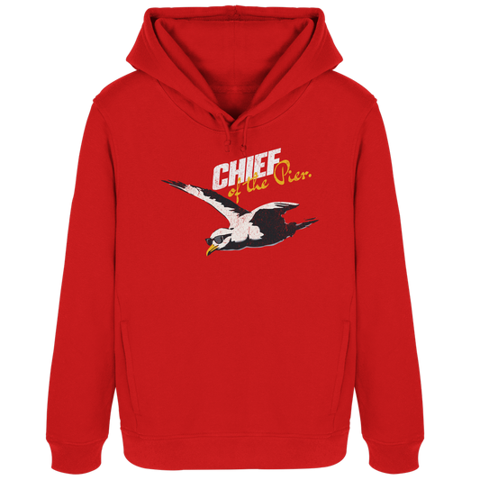 Chief of the Pier Chef Möwe mit Sonnenbrille - Damen Bio Hoodie