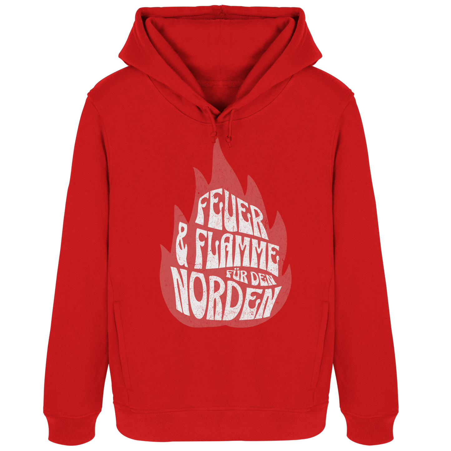 Feuer und Flamme für den Norden - Damen Bio Hoodie