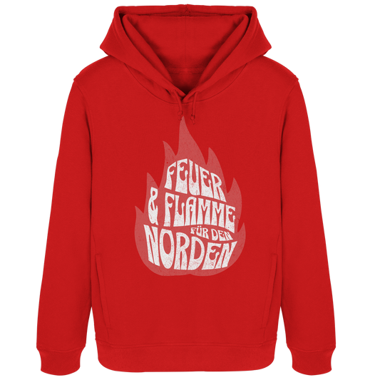 Feuer und Flamme für den Norden - Damen Bio Hoodie
