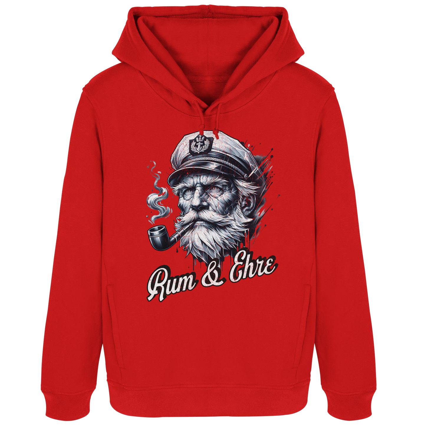 Rum und Ehre Kapitän - Damen Bio Hoodie