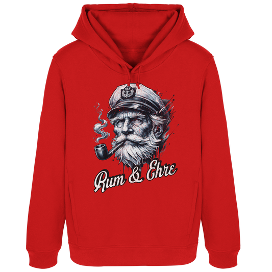 Rum und Ehre Kapitän - Damen Bio Hoodie