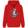 Coast Lover Möwe Kapitän - Damen Bio Hoodie - Kiebitzdelle