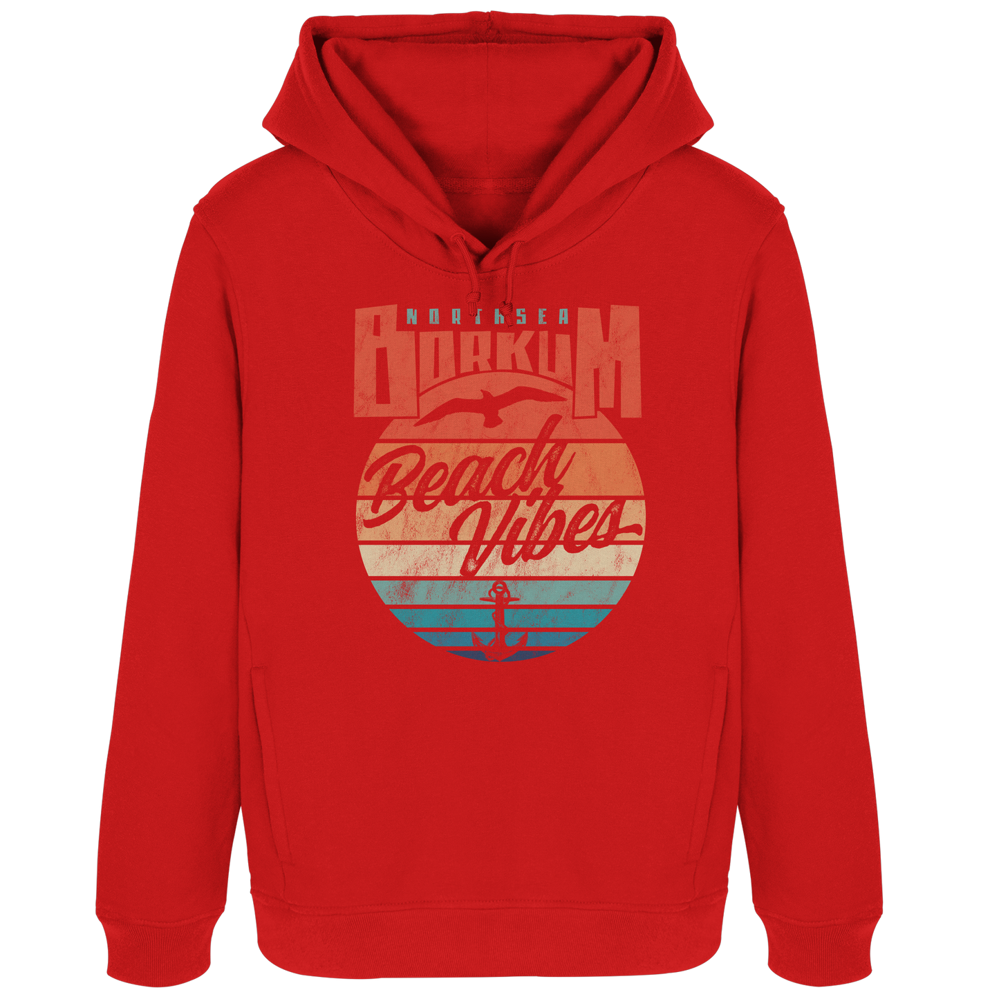 Borkum Beach Vibes - Damen Bio Hoodie