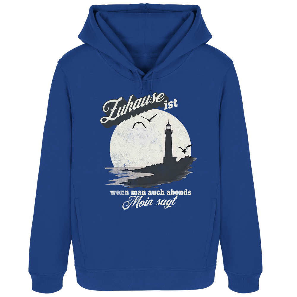 Moin Spruch Zuhause - Damen Bio Hoodie - Kiebitzdelle