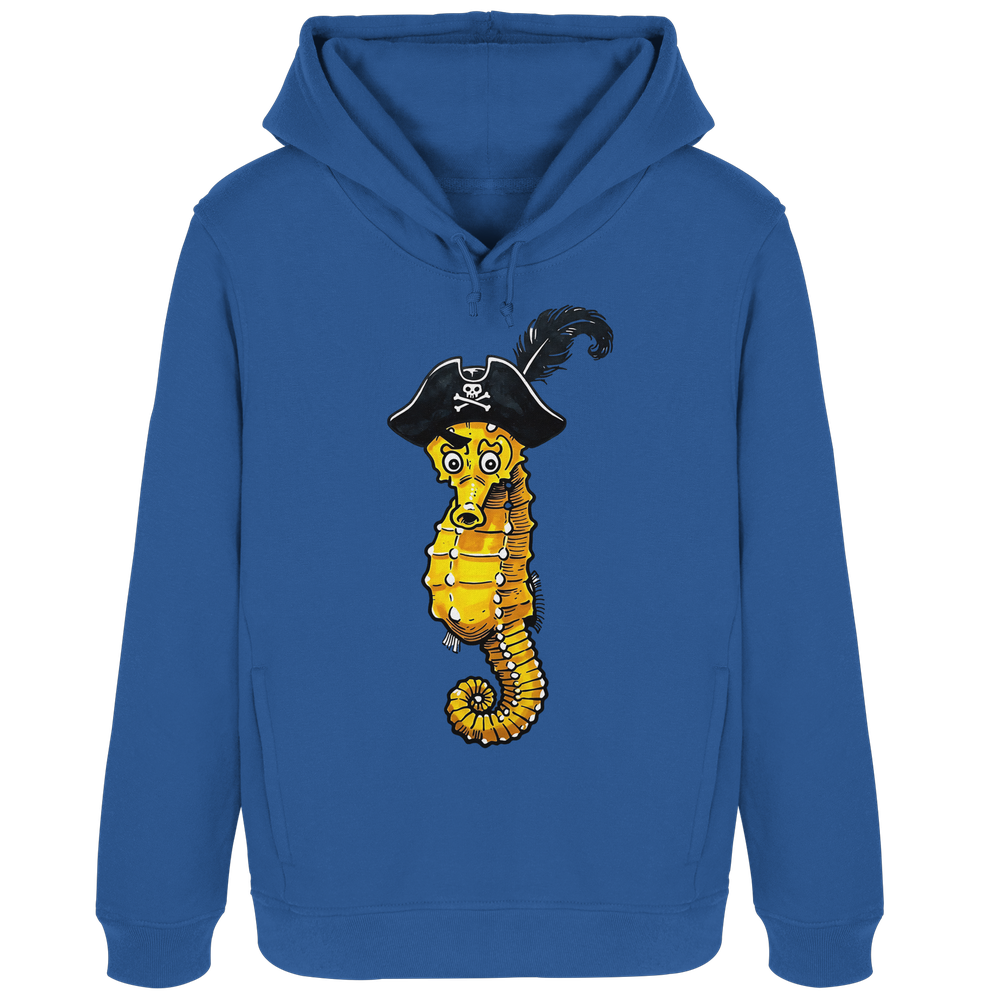 Seepferdchen Seeräuber Pirat - Damen Bio Hoodie - Kiebitzdelle