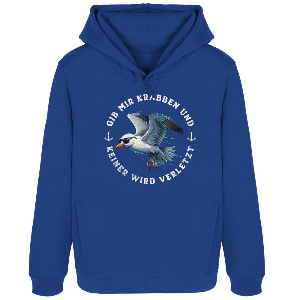Gib mir Krabben und keiner wird verletzt - Damen Bio Hoodie - Kiebitzdelle