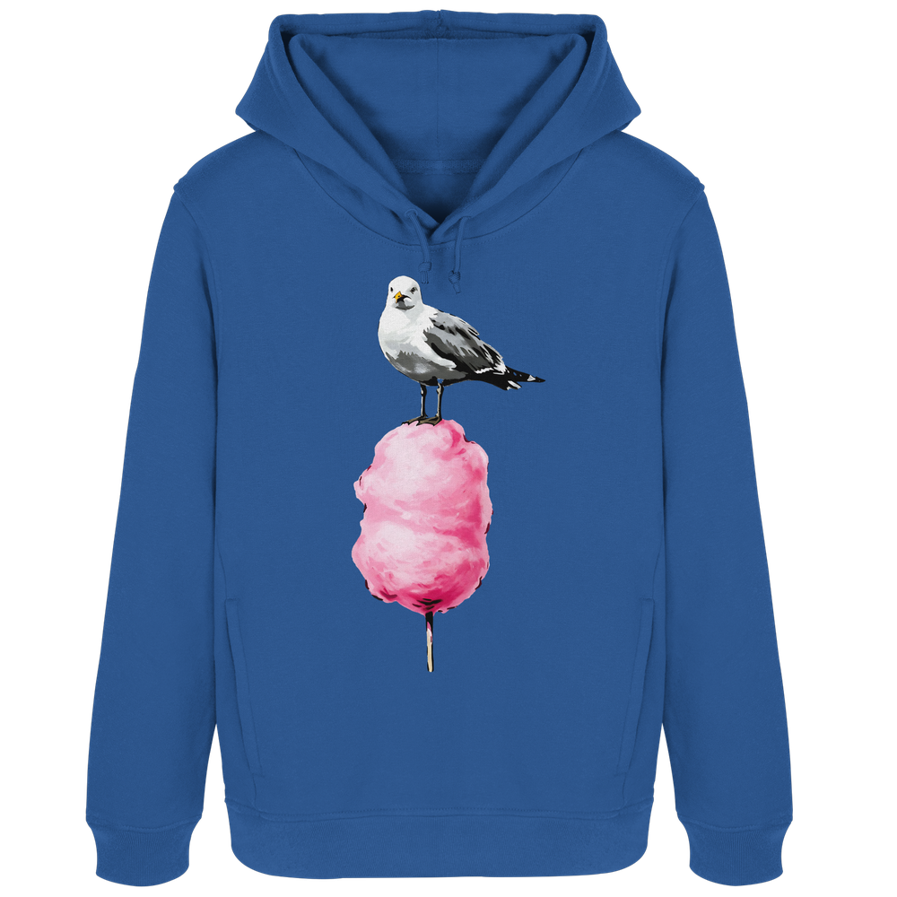 Möwe auf Zuckerwatte - Damen Bio Hoodie - Kiebitzdelle