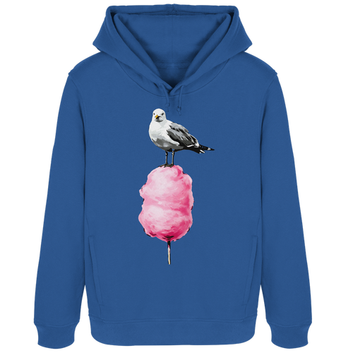Möwe auf Zuckerwatte - Damen Bio Hoodie - Kiebitzdelle