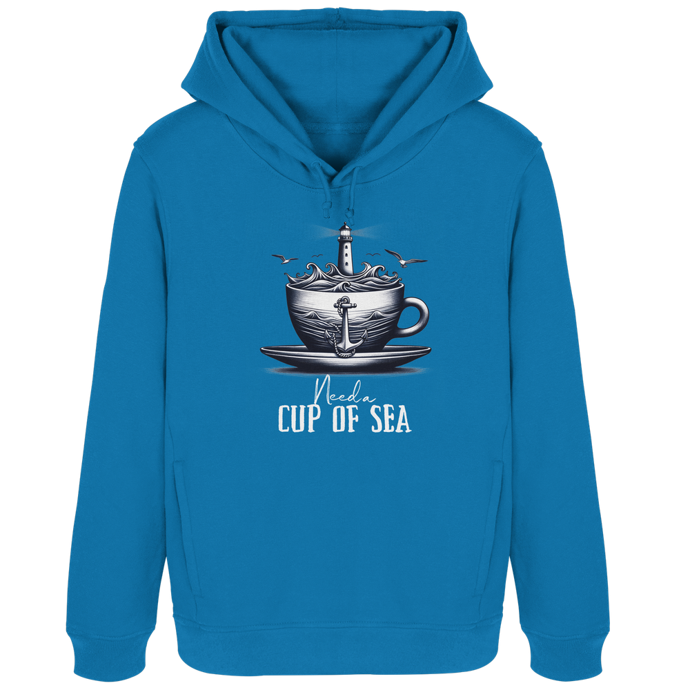 Need a cup of sea - Damen Bio Hoodie - Kiebitzdelle