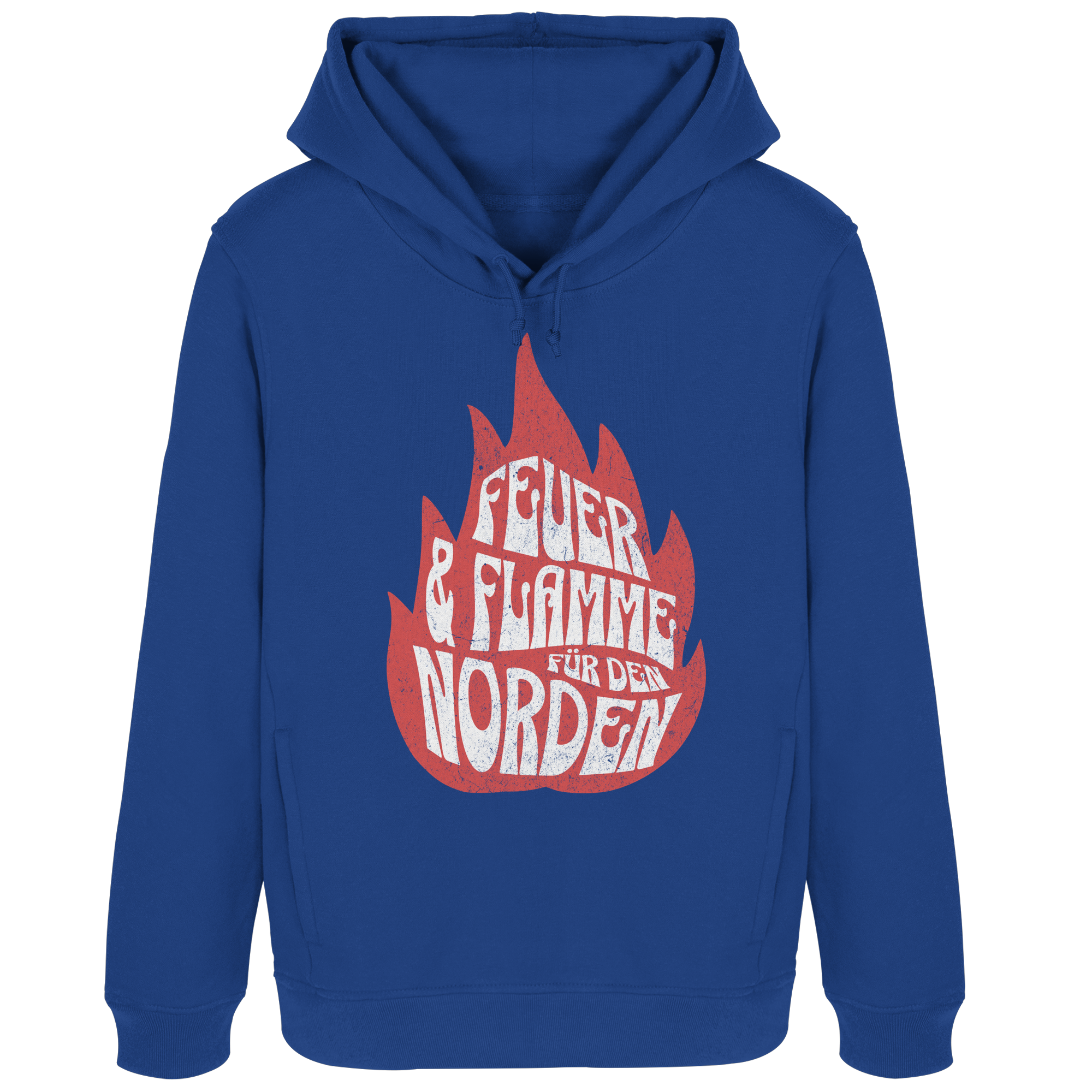 Feuer und Flamme für den Norden - Damen Bio Hoodie - Kiebitzdelle