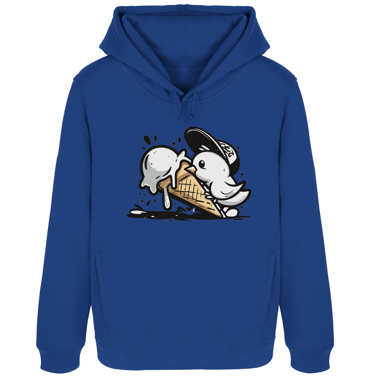 Möwe Küken mit Eis Street Art - Damen Bio Hoodie