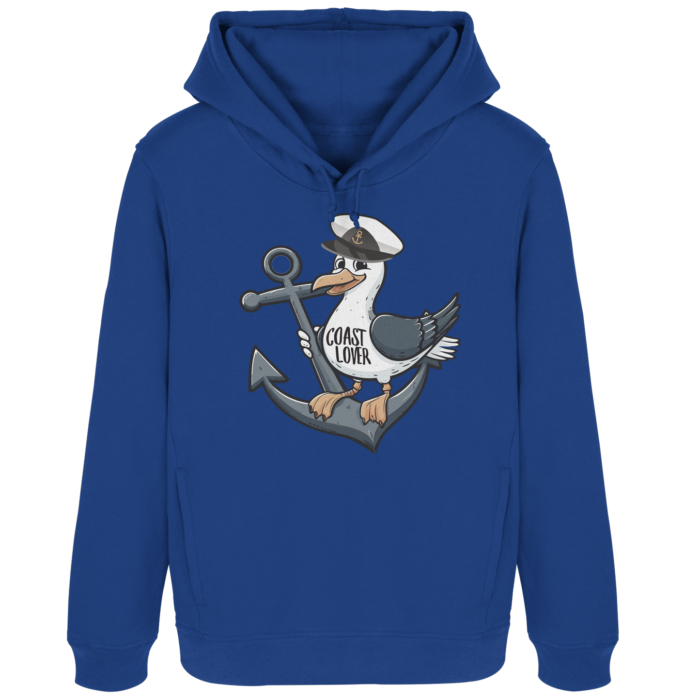 Coast Lover Möwe Kapitän - Damen Bio Hoodie